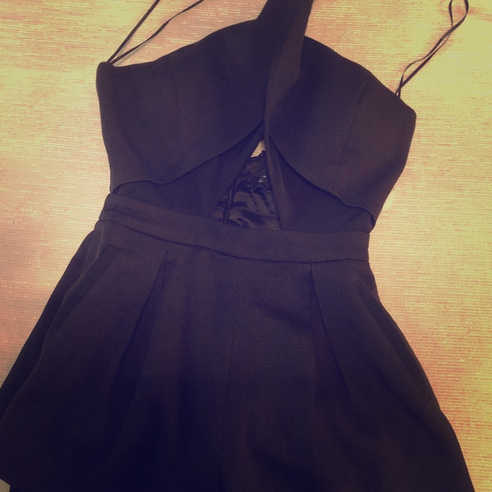 Never worn with tags black Romper Dress